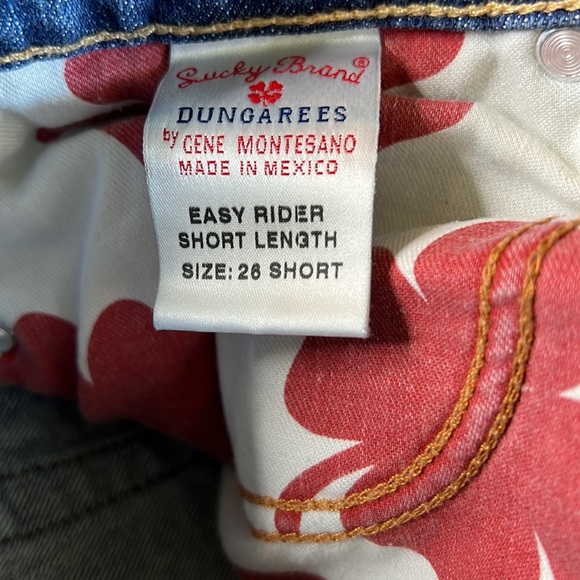 Vintage Lucky Brand Low Rise Flare Blue  Denim Jeans Sz 26” Waist Short L 29” - Picture 11 of 13